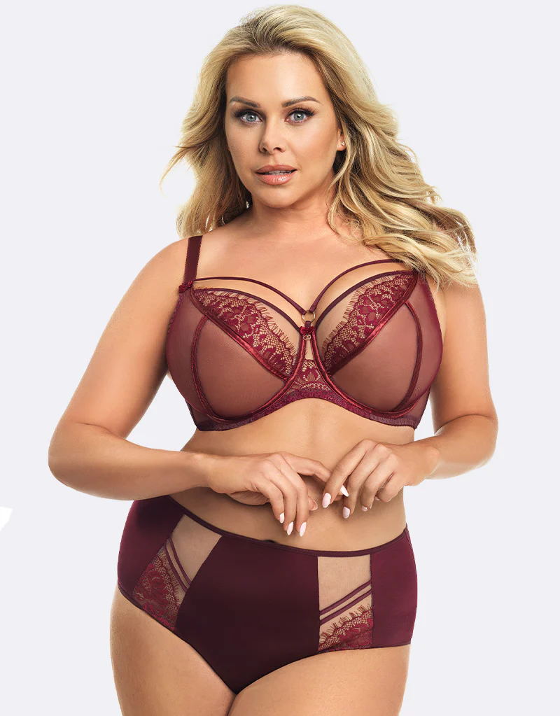 Gorsenia Paradise Balconette Bra Bordeaux