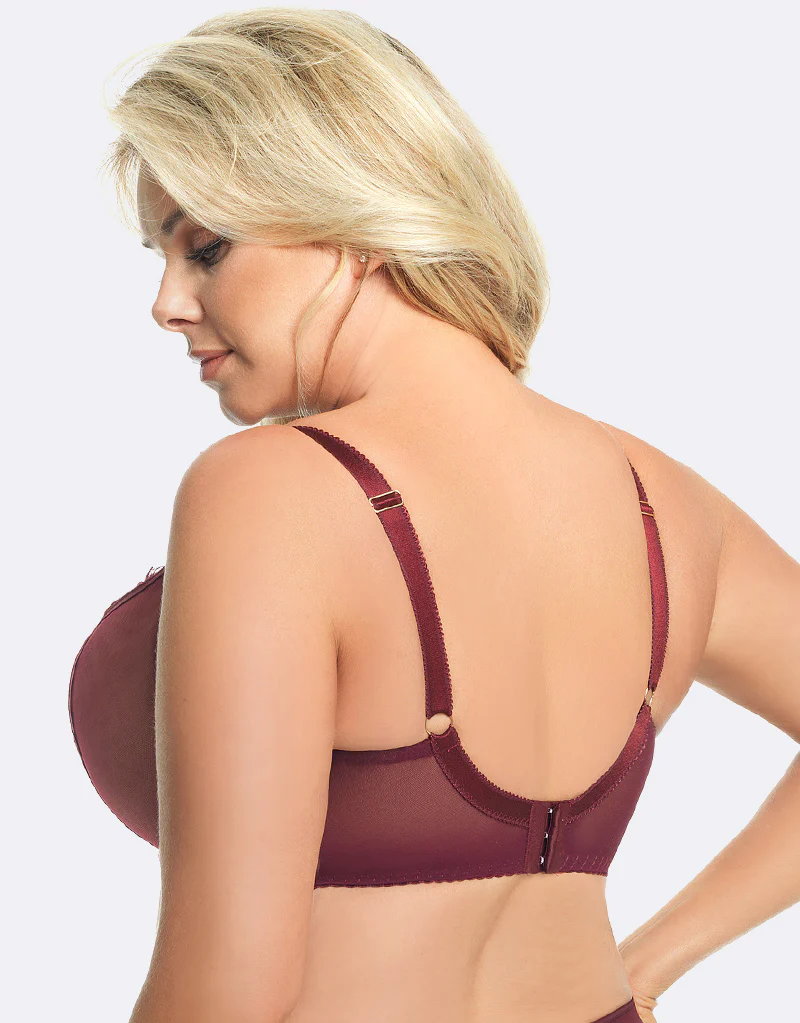 Gorsenia Paradise Balconette Bra Bordeaux - Image 5