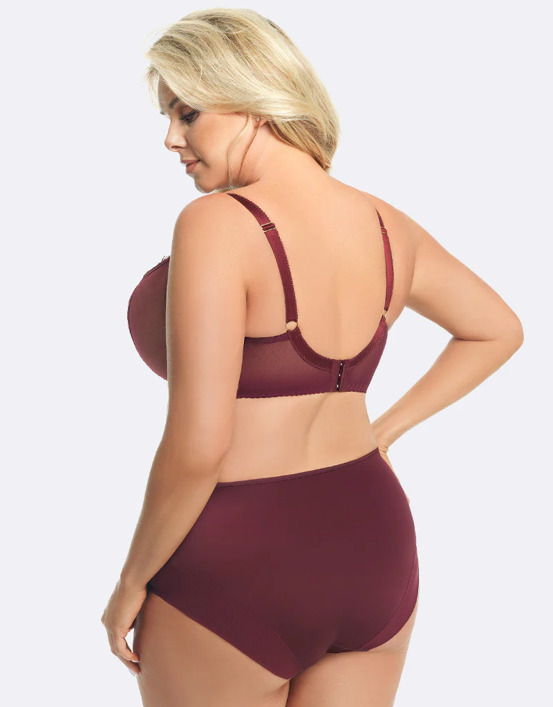 Gorsenia Paradise Balconette Bra Bordeaux - Image 6