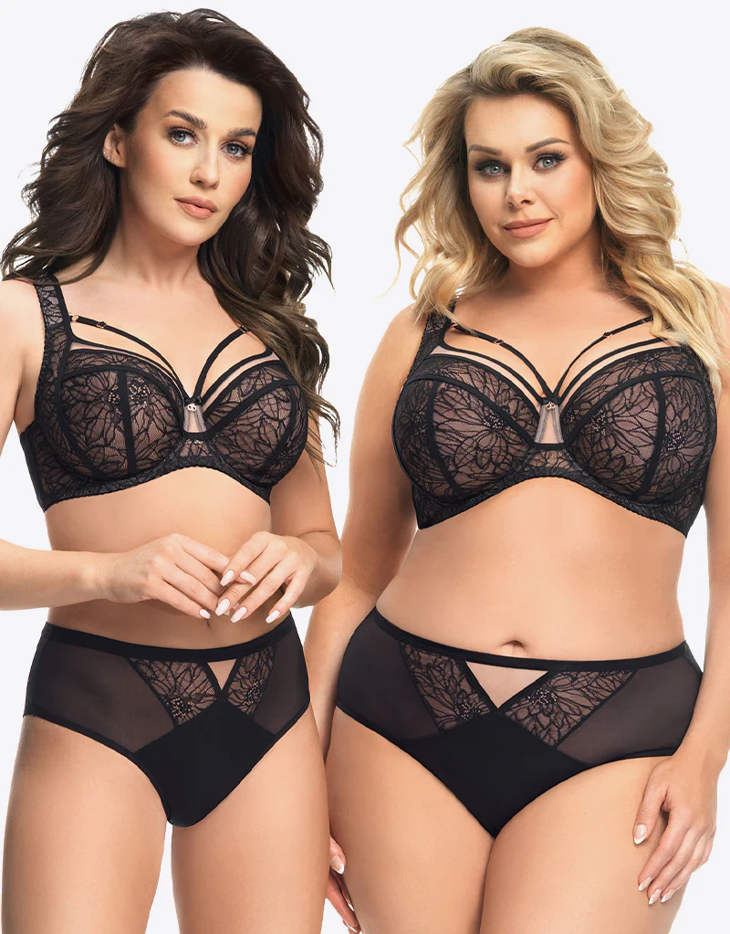 Gorsenia Venezia Balconette Bra Black - Image 7