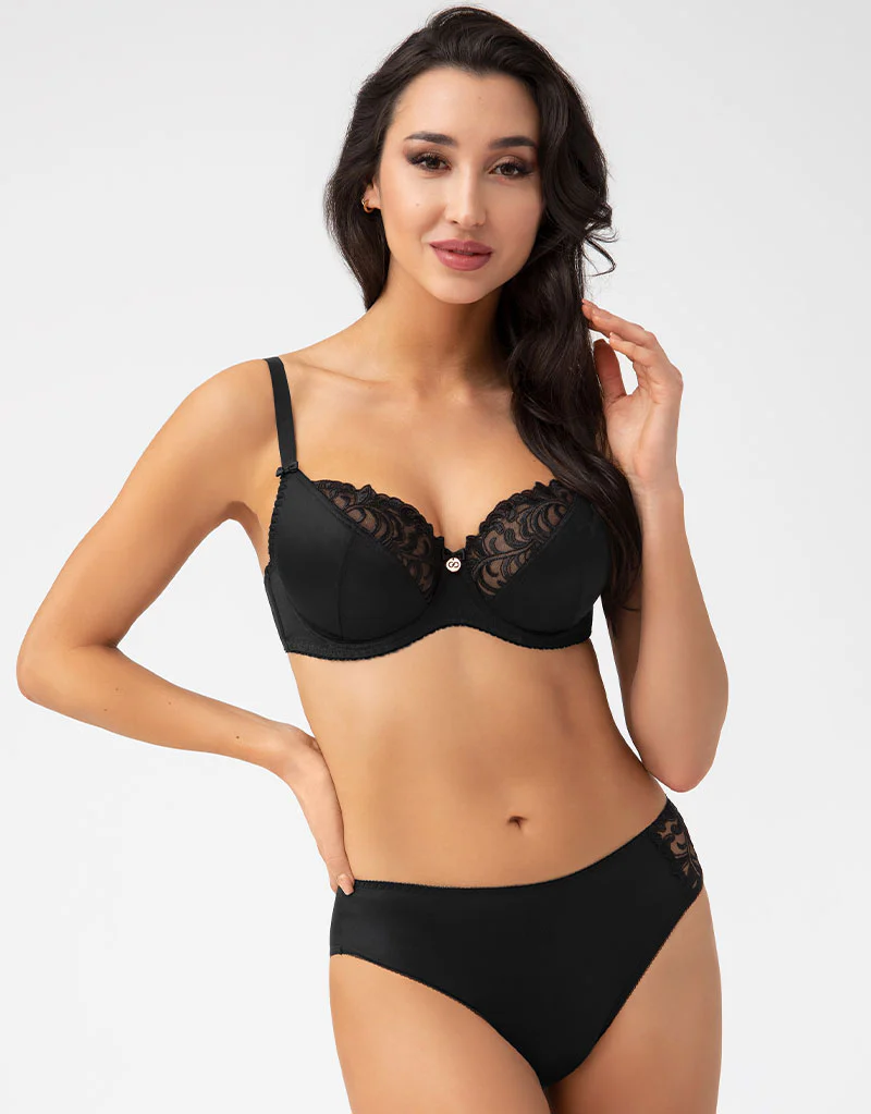 Gorsenia Victoria Full Cup Bra Black - Image 7