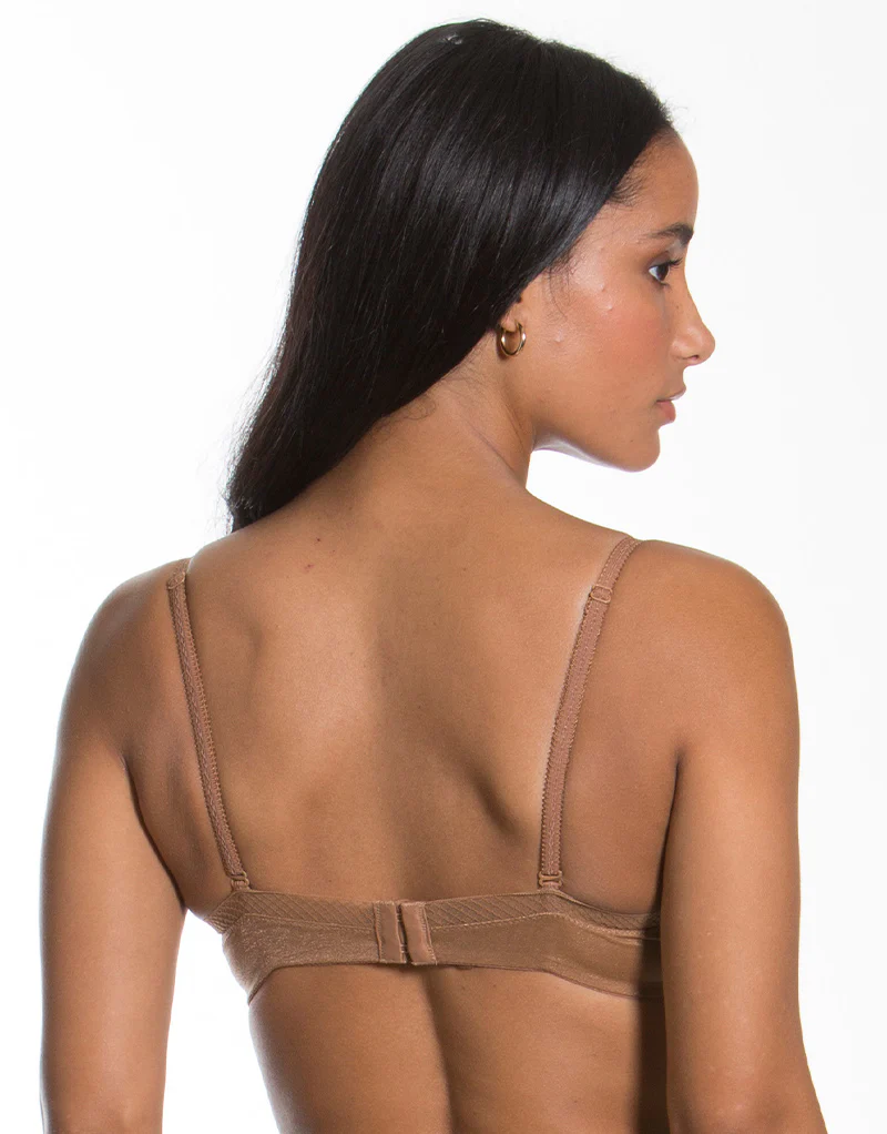 Gossard Glossies Sheer Plunge Bra Bronze - Image 6