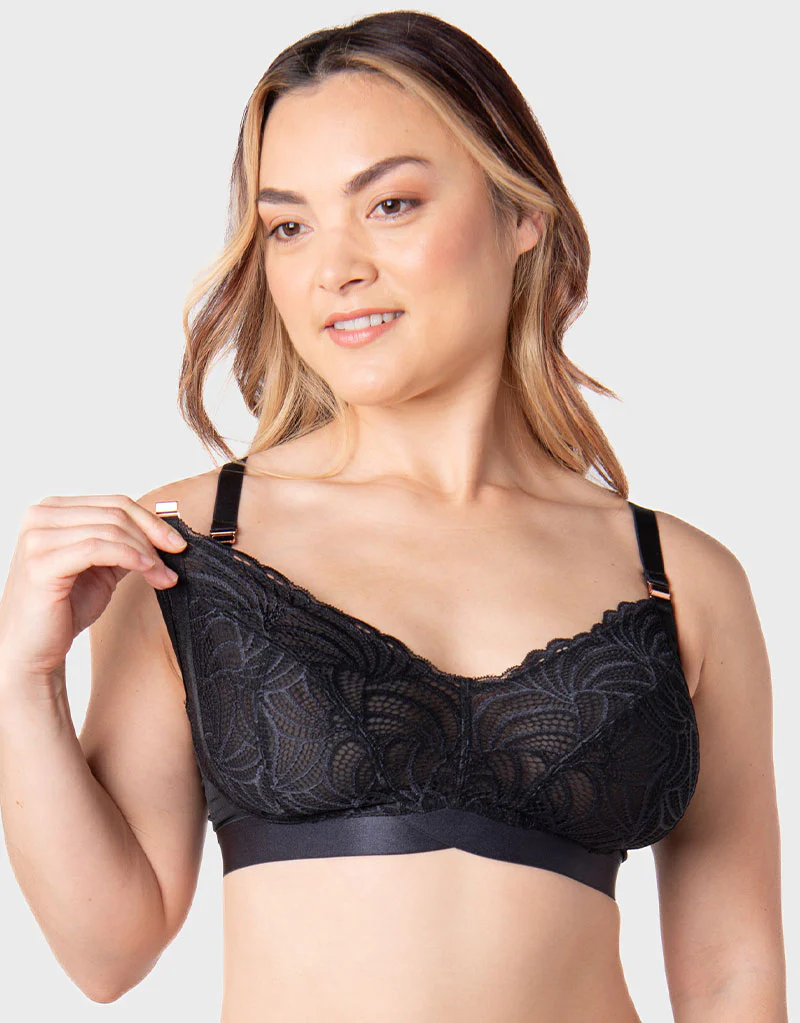 Hot Milk Warrior 2.0 Non Wired Nursing Bra Black - Image 4