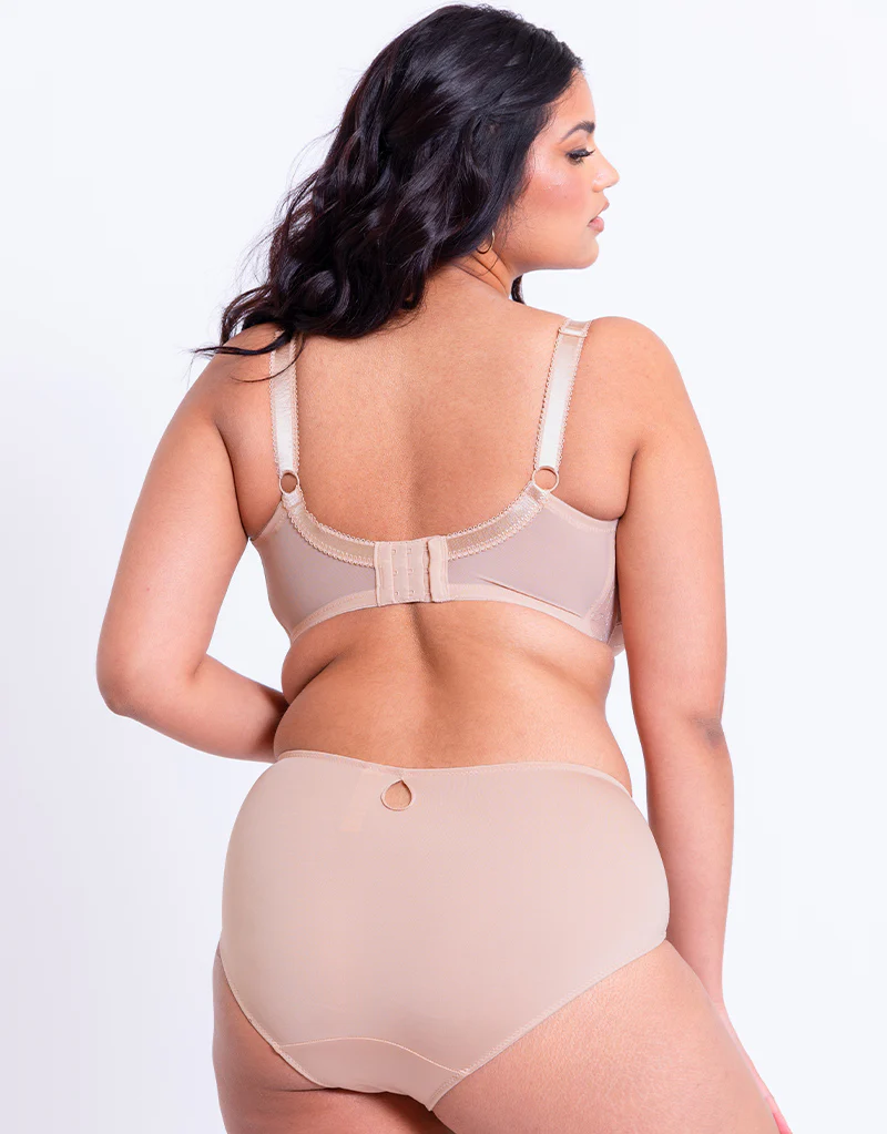 Pour Moi Imogen Rose Embroidered Brief Latte - Image 4