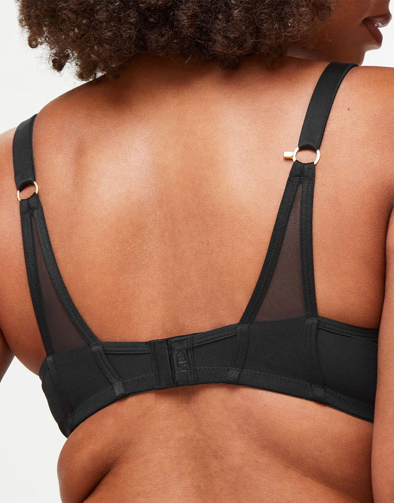 KBX Zadie Non Padded Plunge Bra Black - Image 5