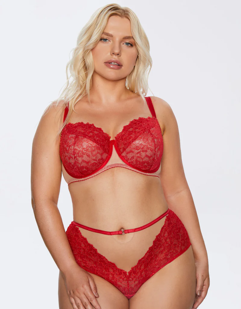 Kinga Mind Love Lace Brief Red - Image 3