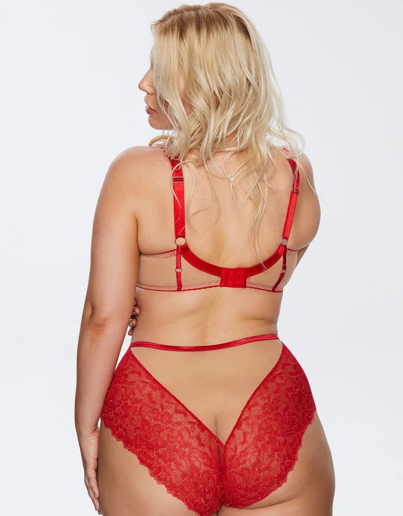 Kinga Mind Love Lace Brief Red - Image 4