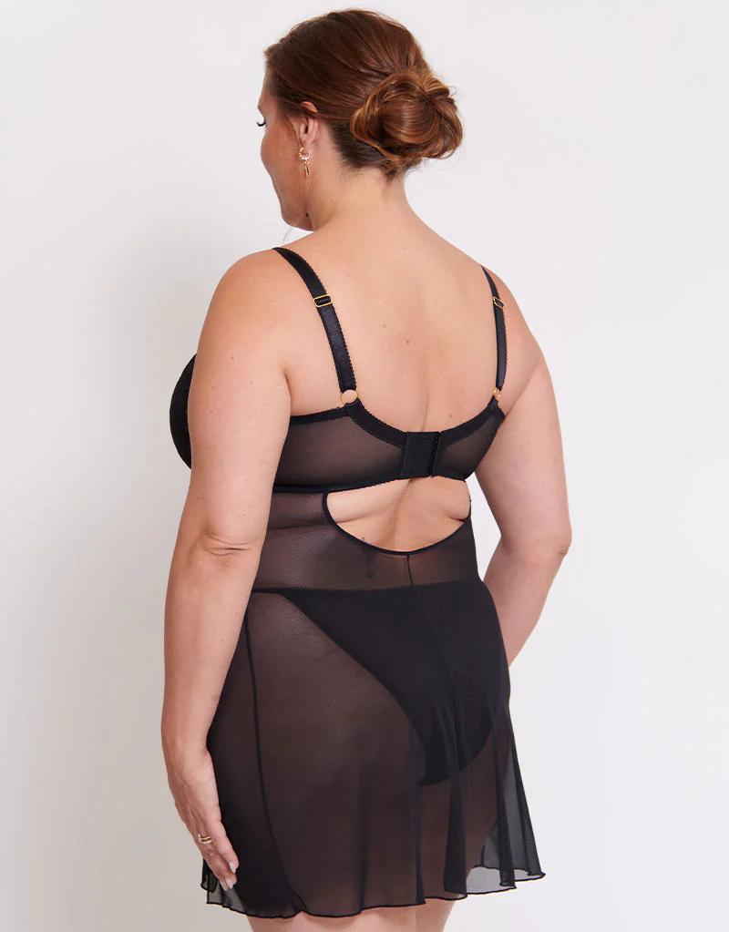 Liaison Venice Balcony Babydoll Black - Image 6