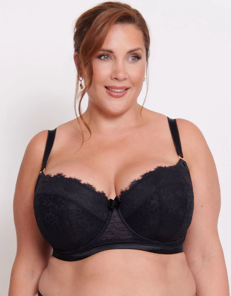 Liaison Vienna Padded Longline Balcony Bra Black - Image 3