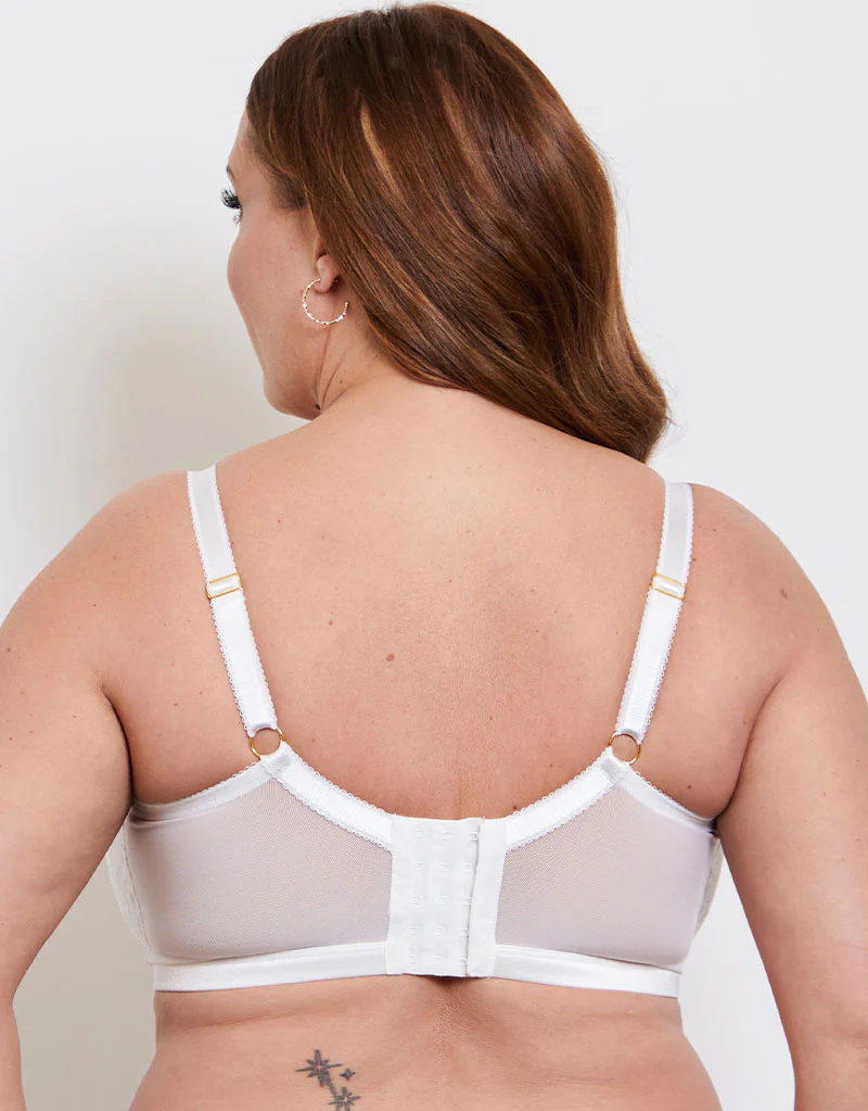 Liaison Vienna Padded Longline Balcony Bra White - Image 5