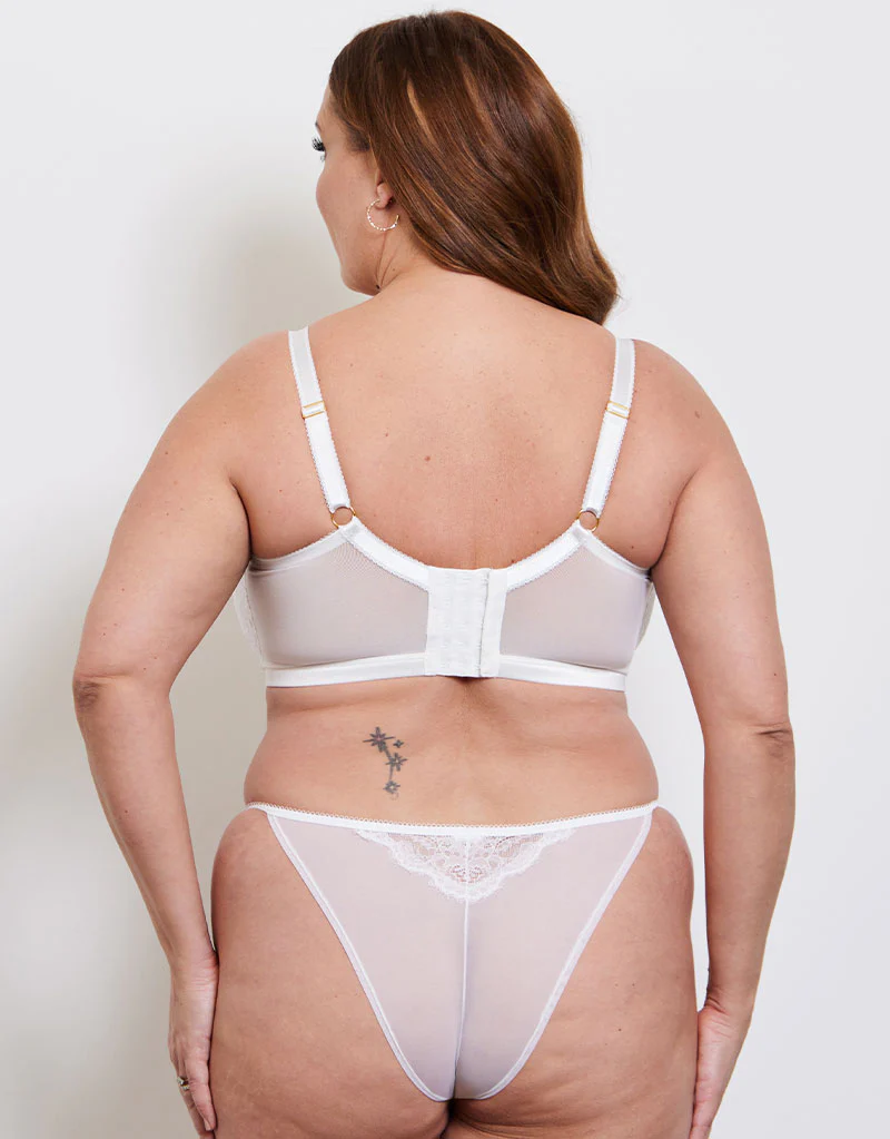 Liaison Vienna Padded Longline Balcony Bra White - Image 6