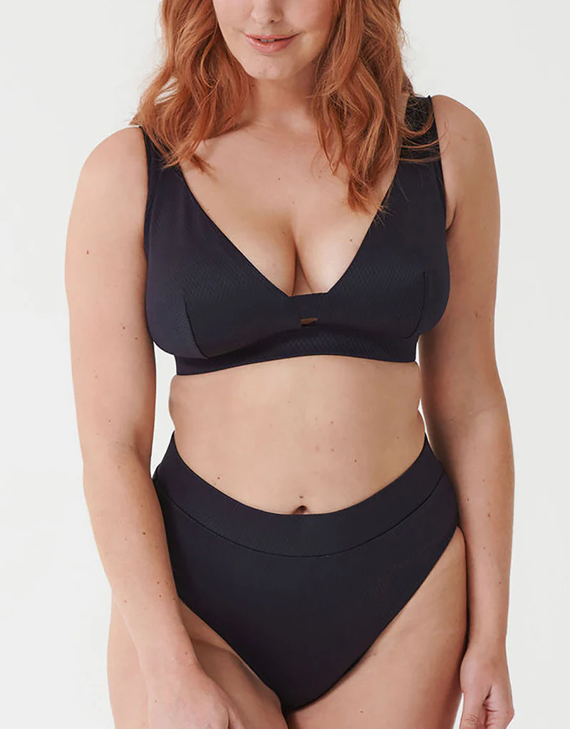 Miss Mandalay Christina High Waist Bikini Brief Black - Image 3