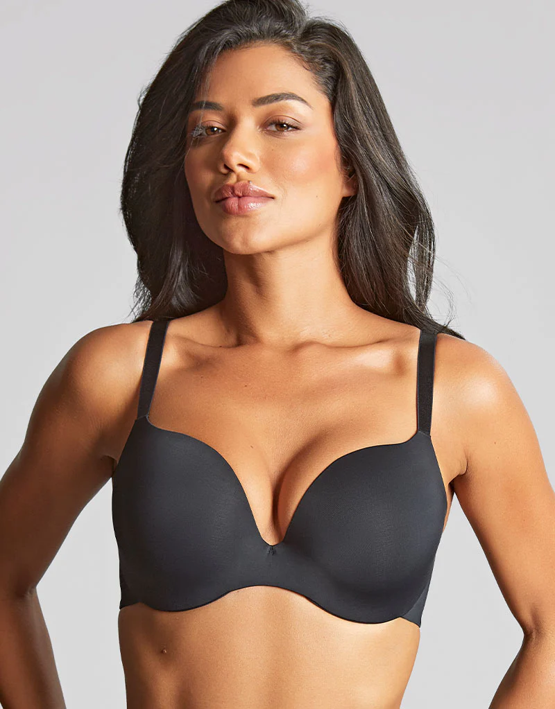 Panache 365 Moulded Plunge T-Shirt Bra Black - Image 3