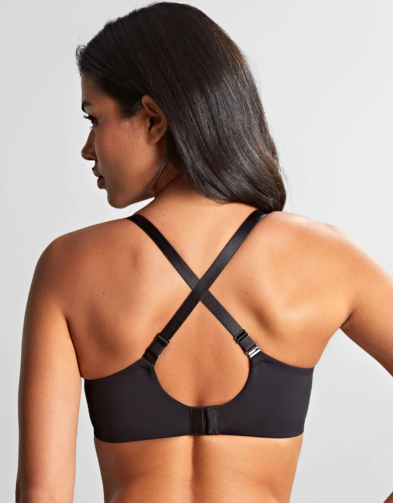 Panache 365 Moulded Plunge T-Shirt Bra Black - Image 5