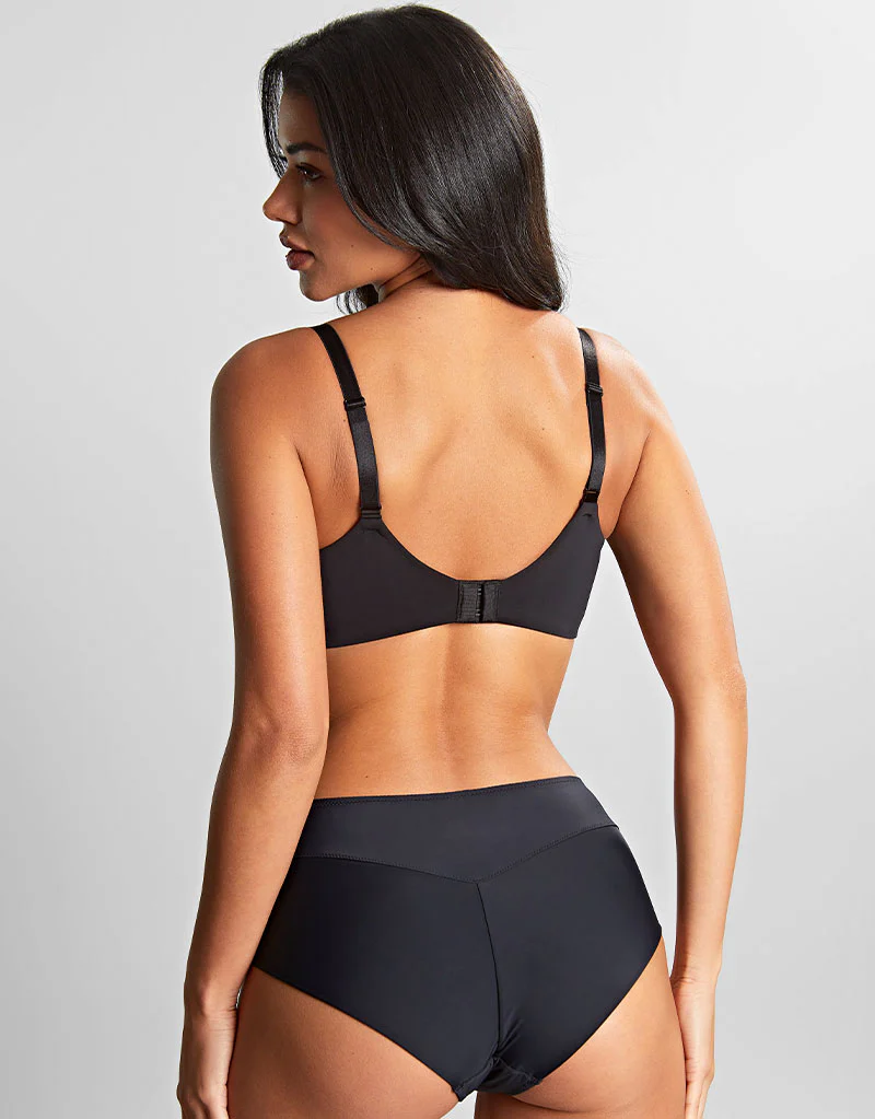 Panache 365 Moulded Plunge T-Shirt Bra Black - Image 6