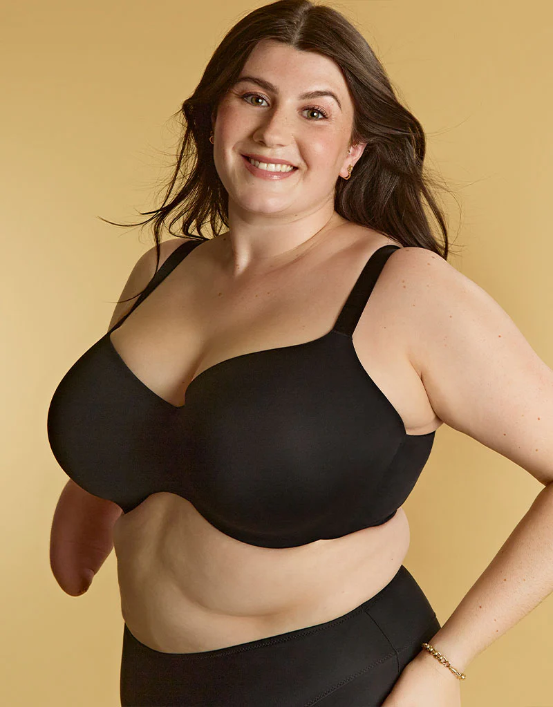 Panache 365 Moulded T-Shirt Bra Black - Image 2