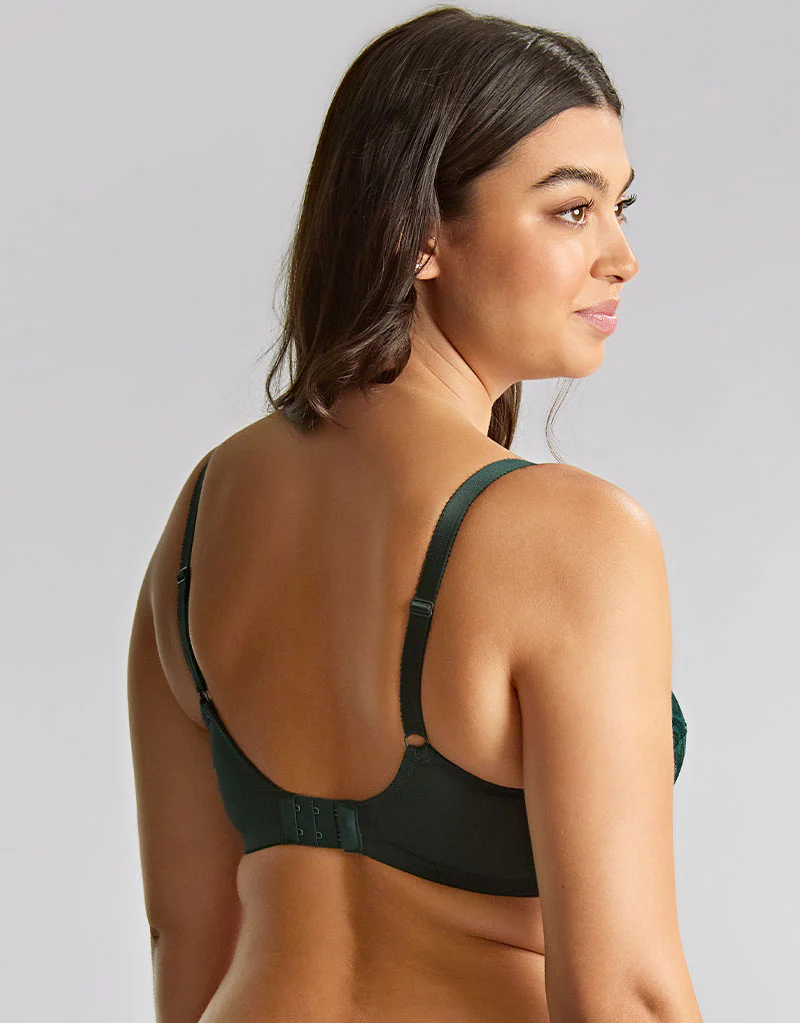 Panache Allure Full Cup Bra Forest Green - Image 5