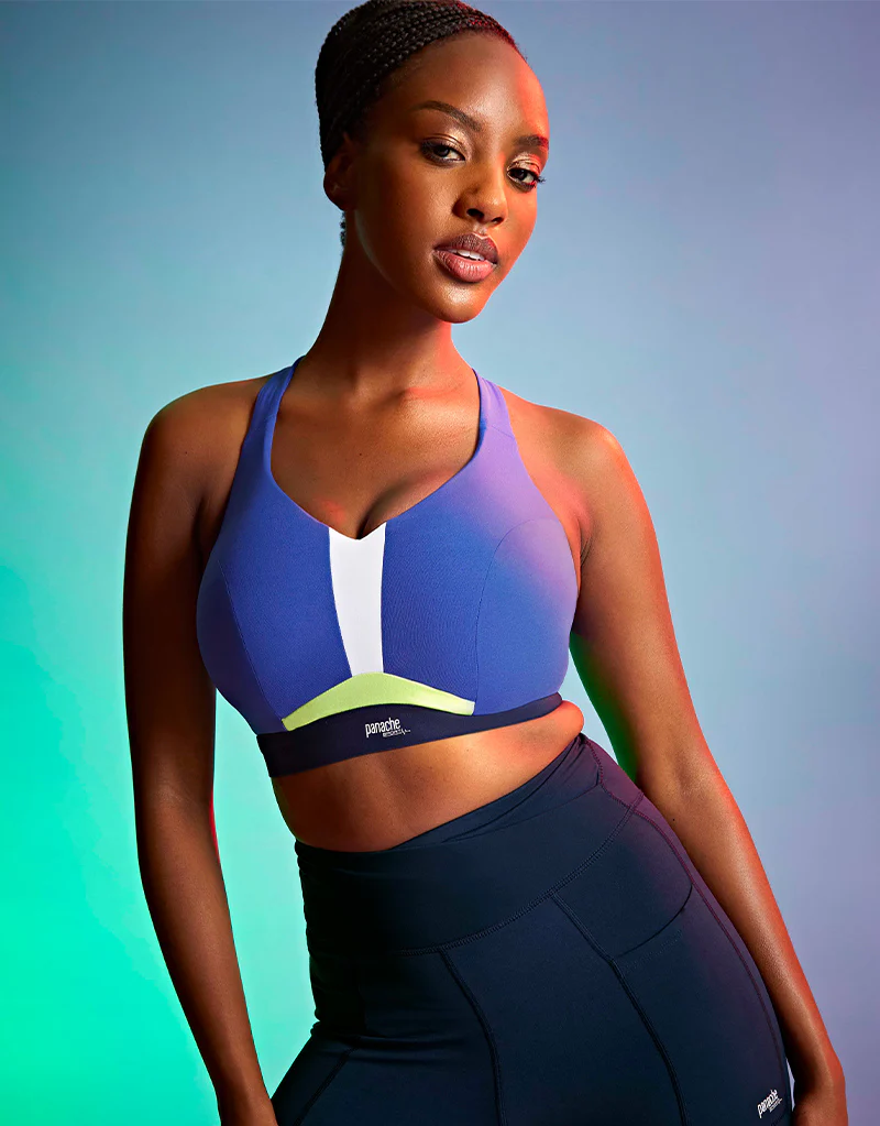 Panache Endurance Non Padded Sports Bra Blue - Image 2