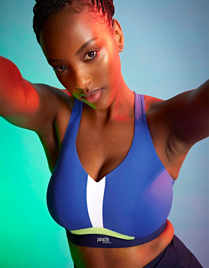 Panache Endurance Non Padded Sports Bra Blue - Image 7