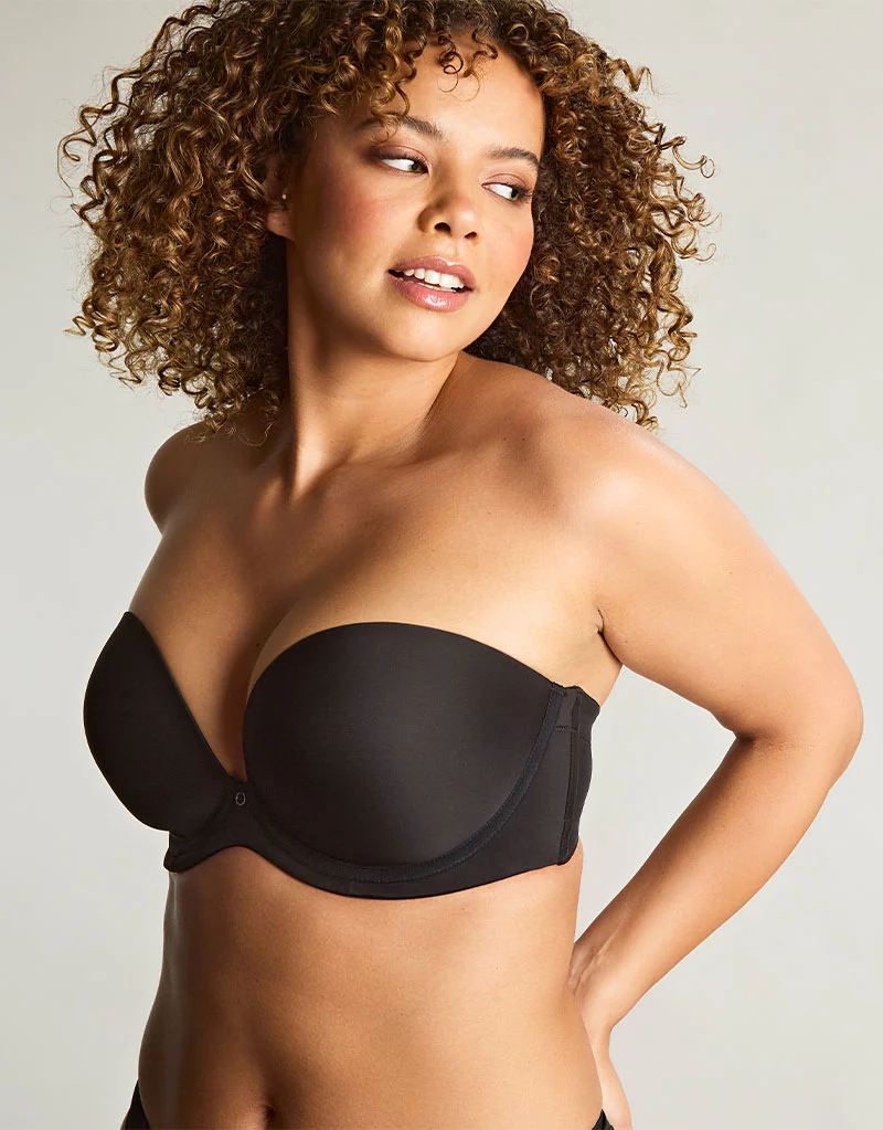 Panache Faith Moulded Plunge Strapless Bra Black - Image 8