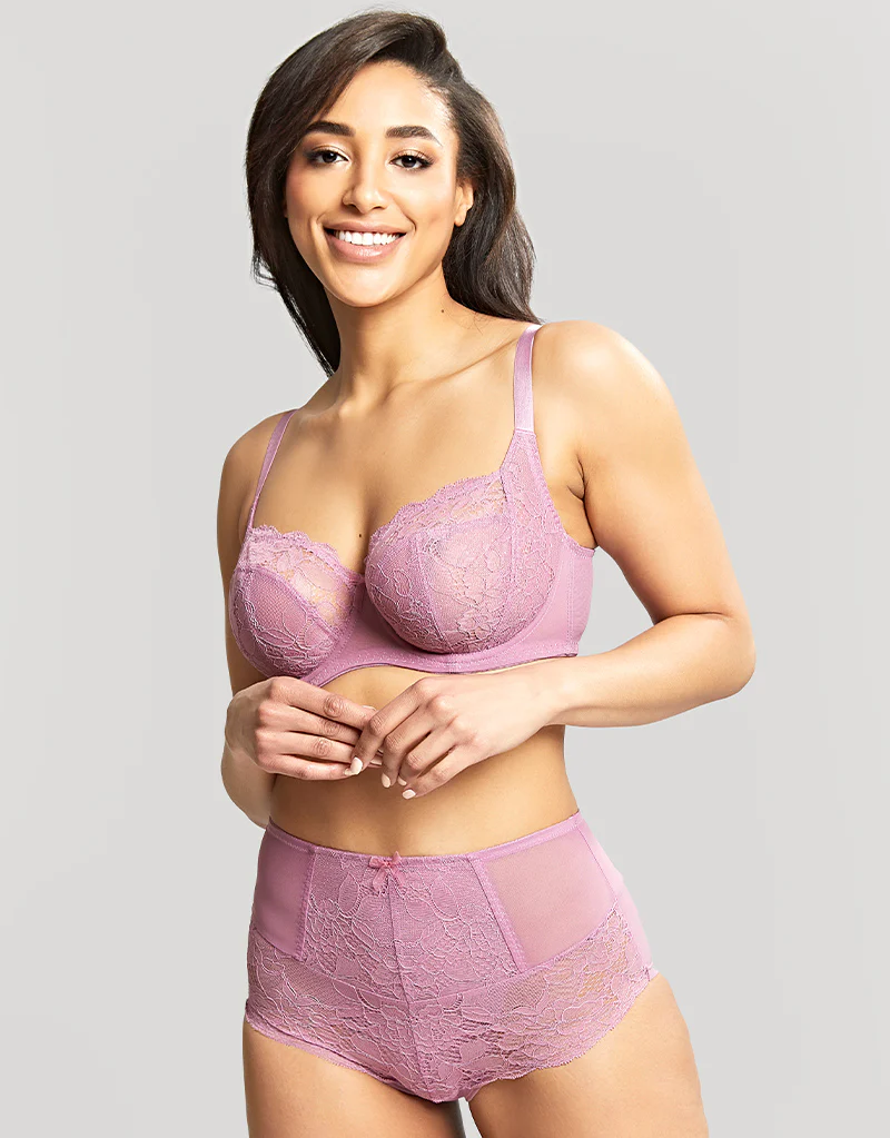 Panache Imogen High Waist Brief Mauve Pink - Image 3