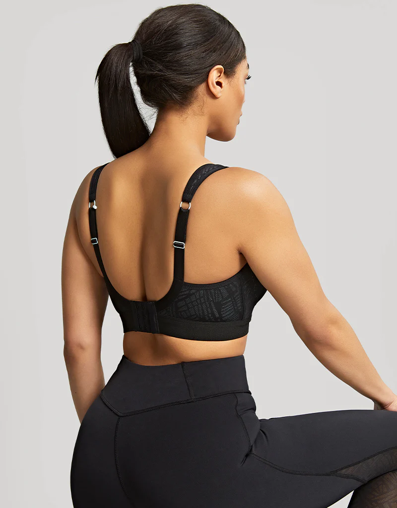 Panache Non Wired Sports Bra Black/Ice Blue - Image 6