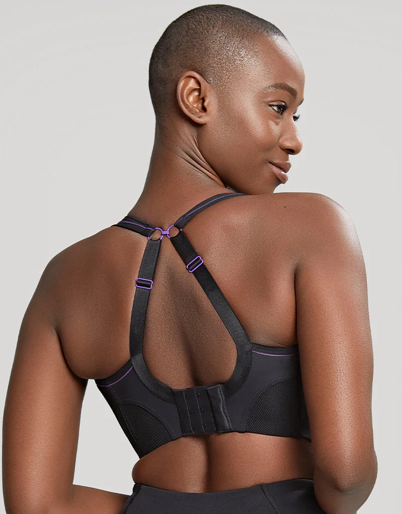 Panache Non Wired Sports Bra Black/Purple - Image 5