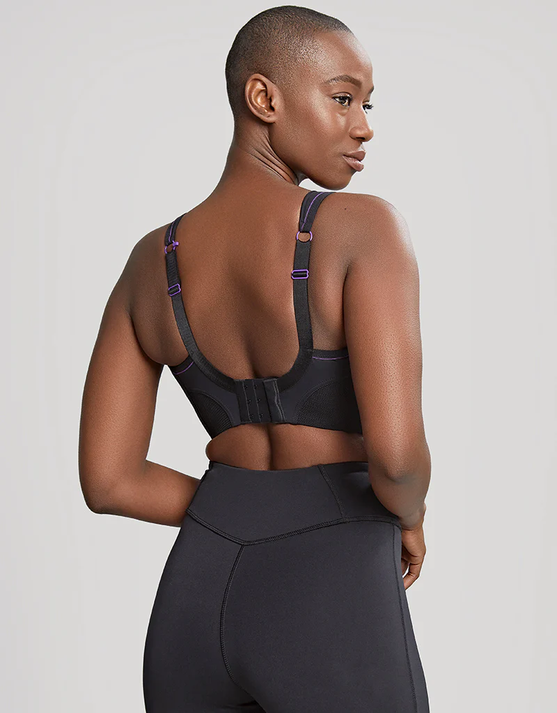 Panache Non Wired Sports Bra Black/Purple - Image 6
