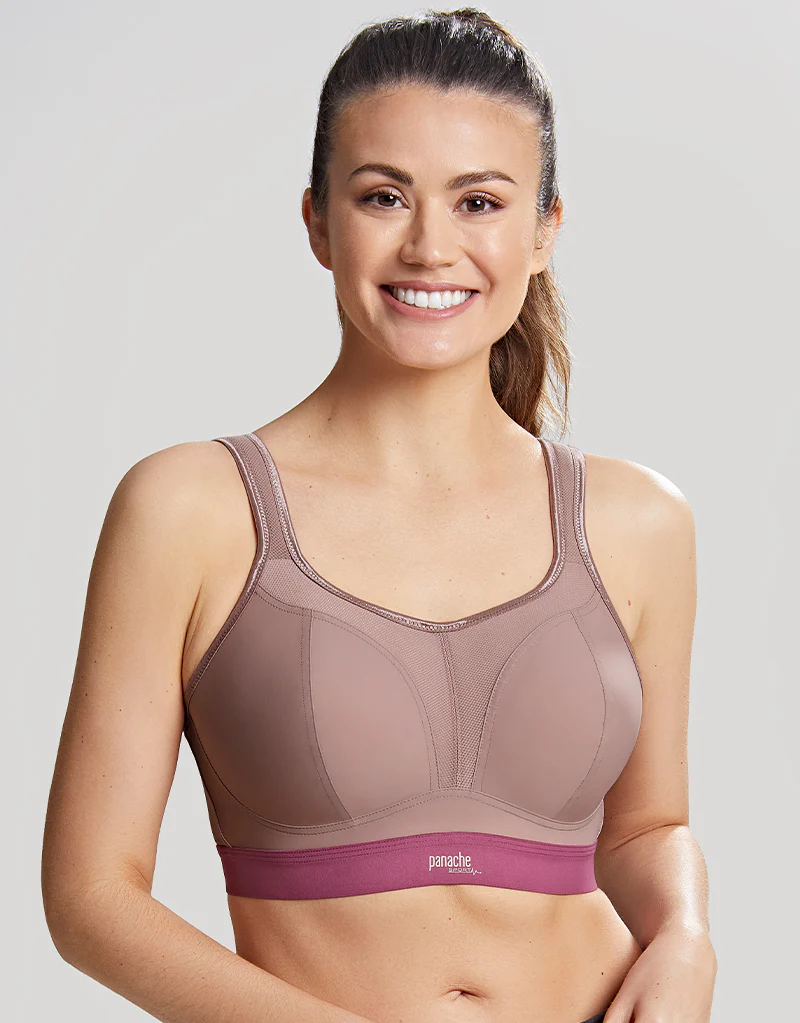 Panache Non Wired Sports Bra Warm Taupe - Image 3