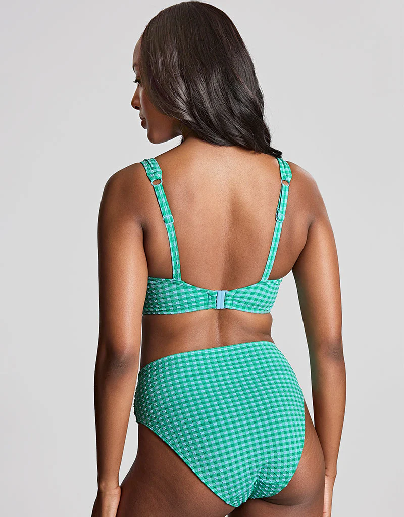Panache Olivia Full Cup Bikini Top Green Gingham - Image 6