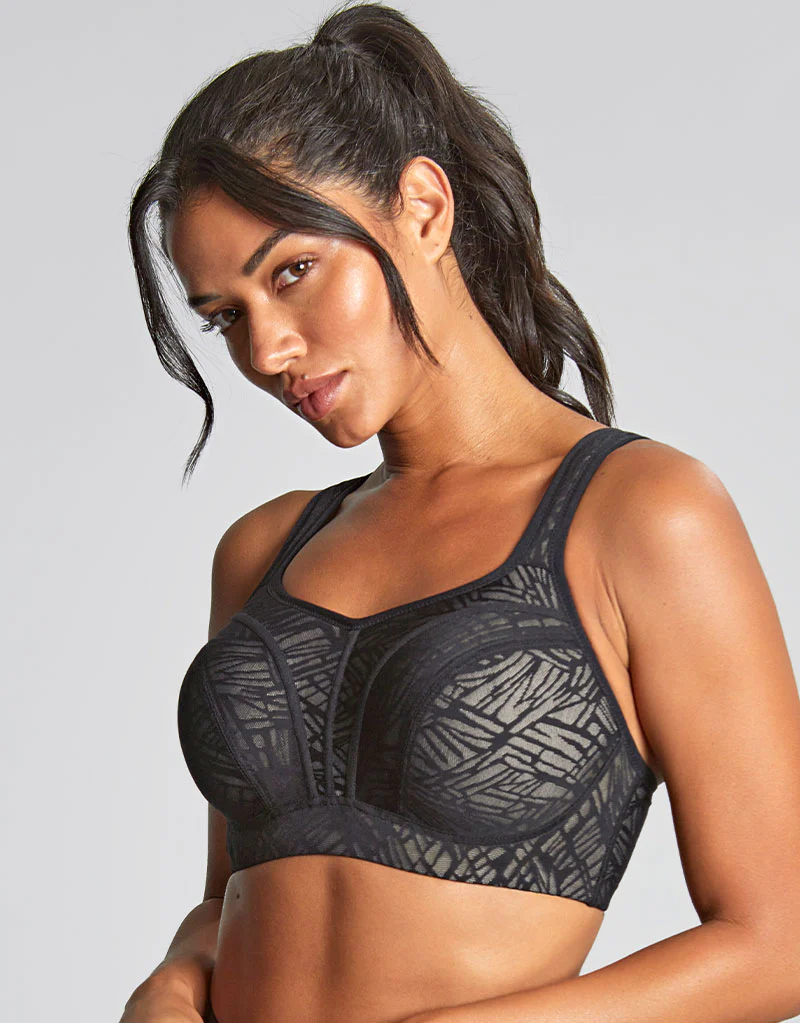 Panache Power Sports Bra Black/Chalk - Image 3