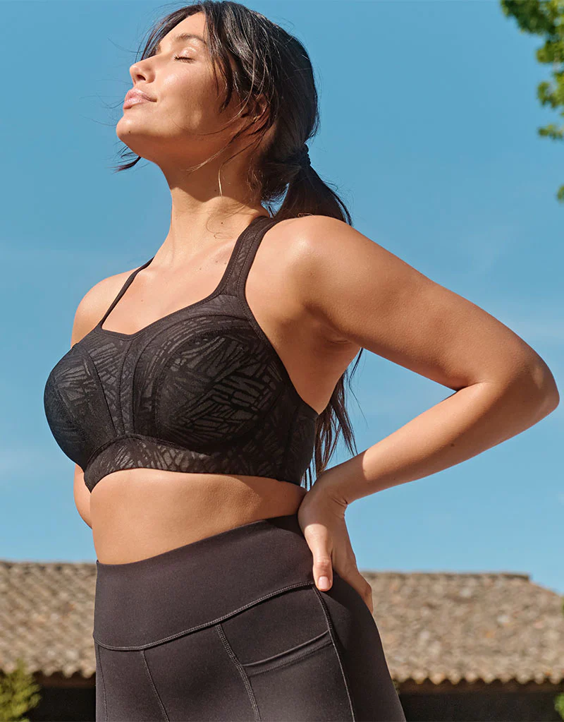Panache Power Sports Bra Black/Chalk - Image 7