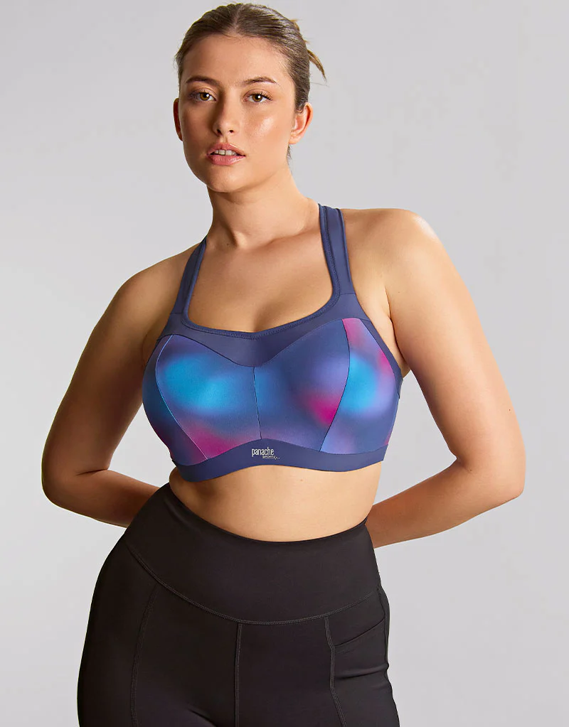 Panache Power Sports Bra Ombre Print/Ink