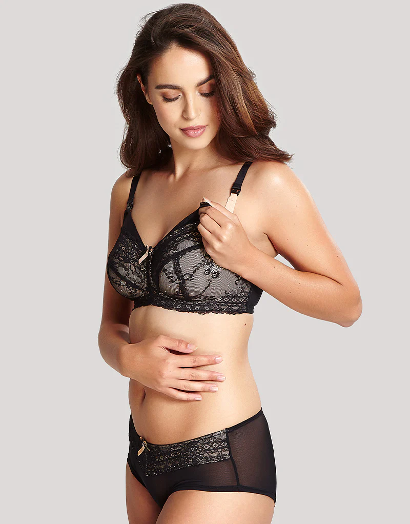 Panache Sophie Nursing Bra Black/Chai - Image 2