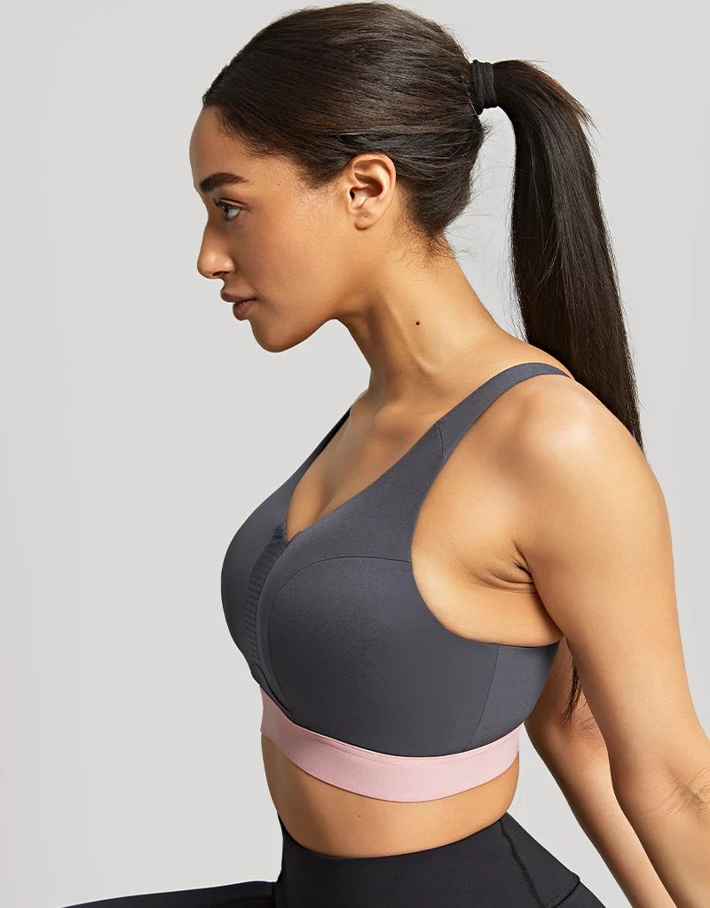 Panache Ultra Perform Non Padded Sports Bra Charcoal - Image 7