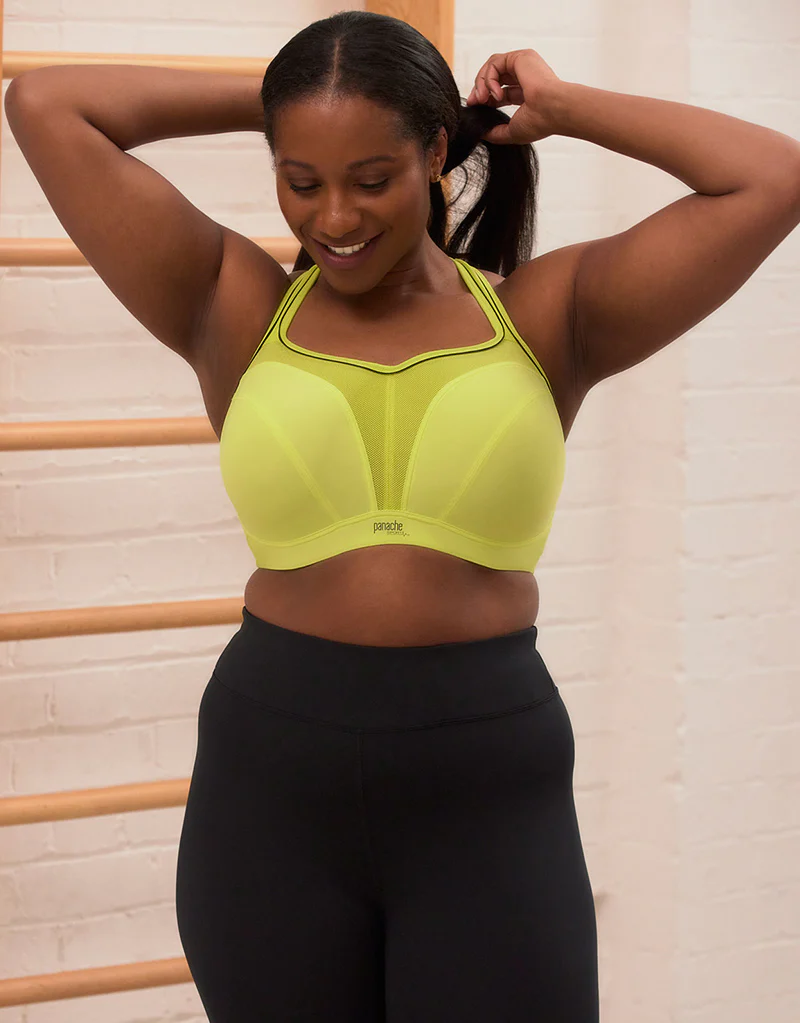 Panache Wired Sports Bra Lime Zest - Image 2