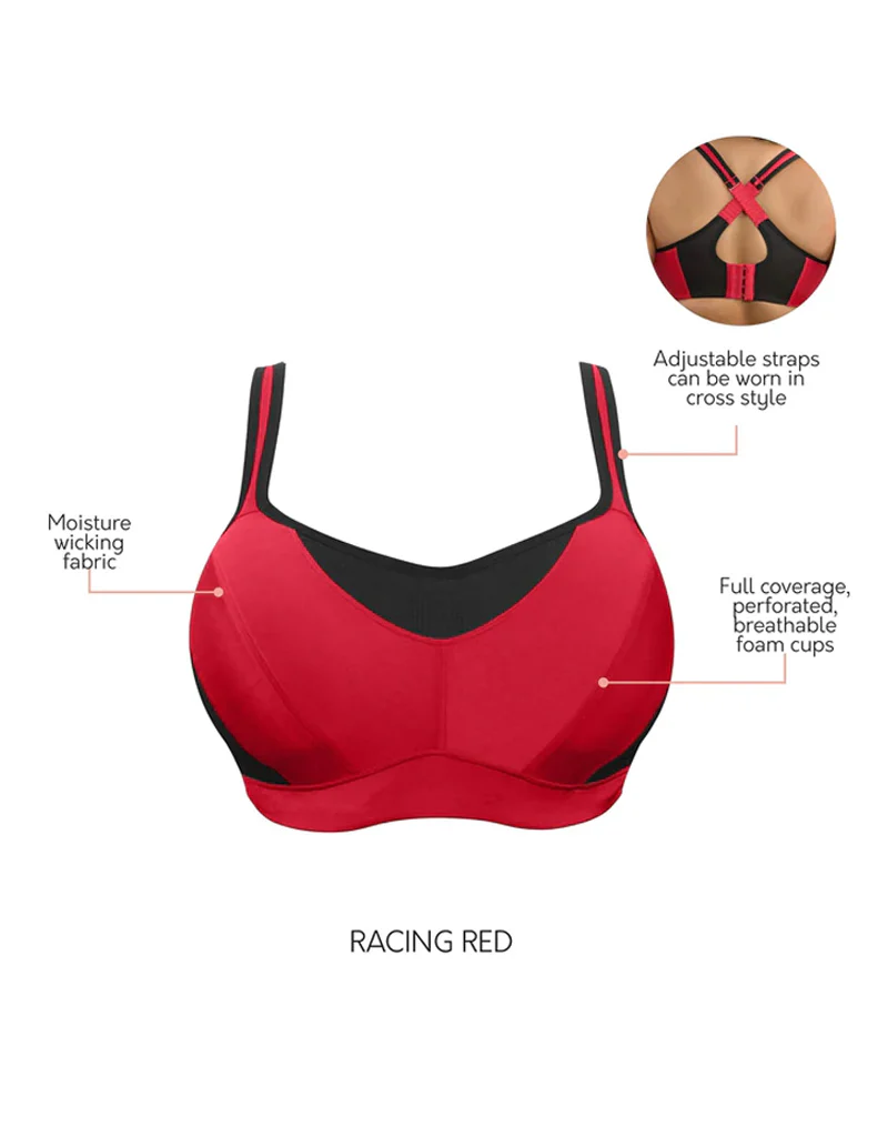 Parfait Active Sports Bra Racing Red - Image 9