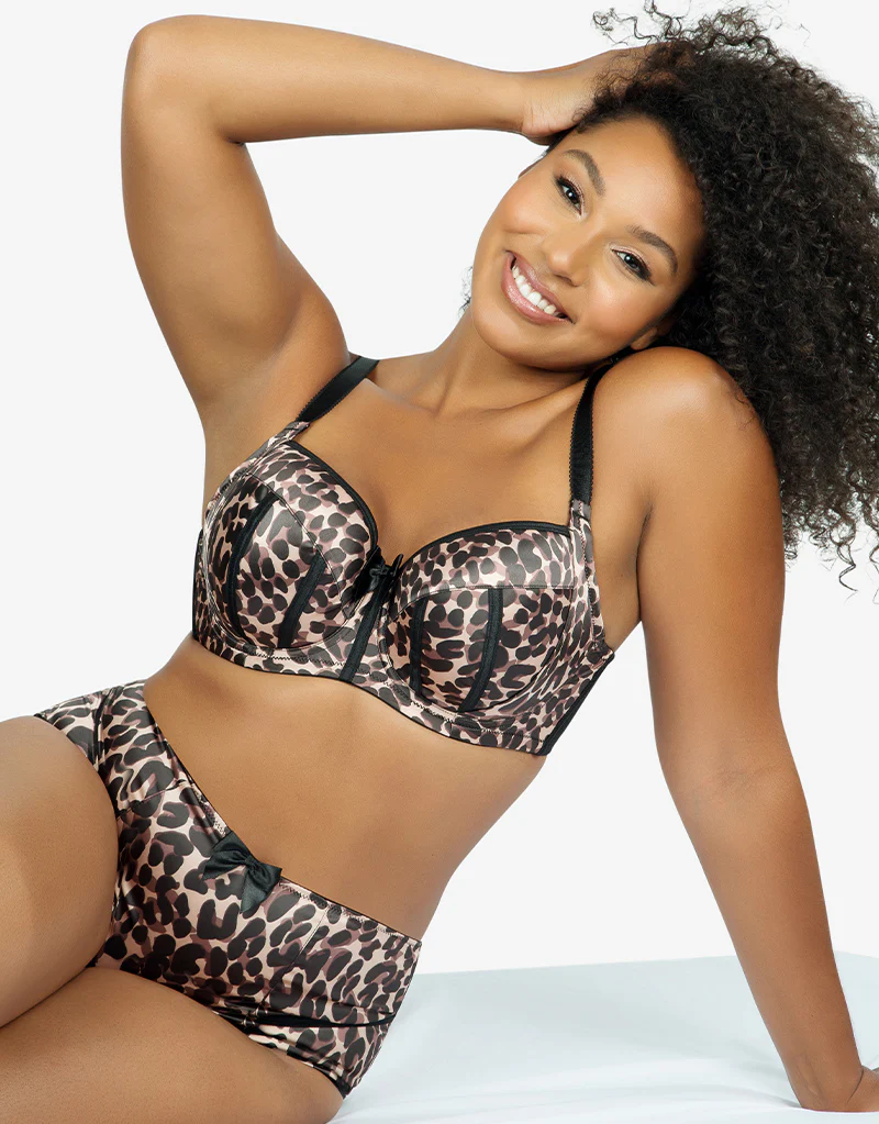 Parfait Charlotte Padded Balconette Bra Leopard Brown - Image 7