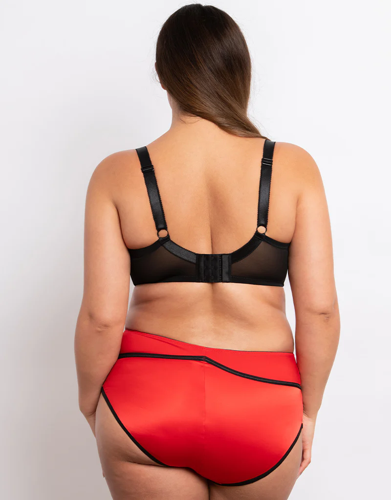 Parfait Charlotte Padded Balconette Bra Racing Red/Black - Image 6