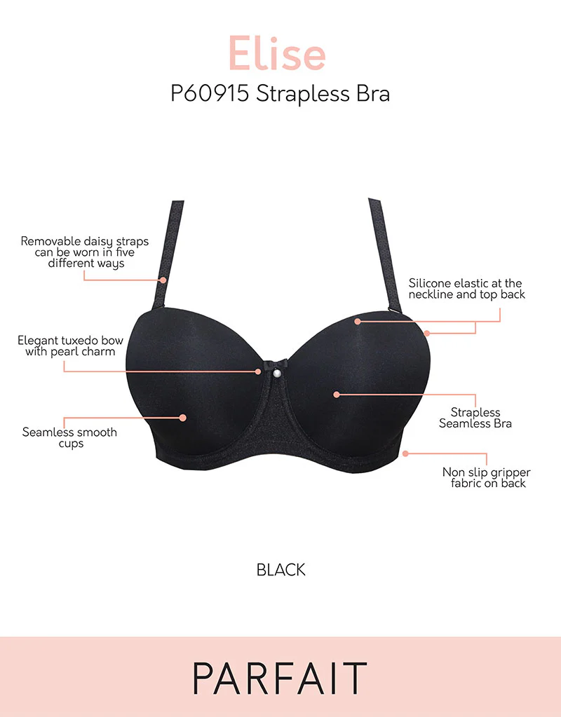 Parfait Elise Strapless Bra Black - Image 3