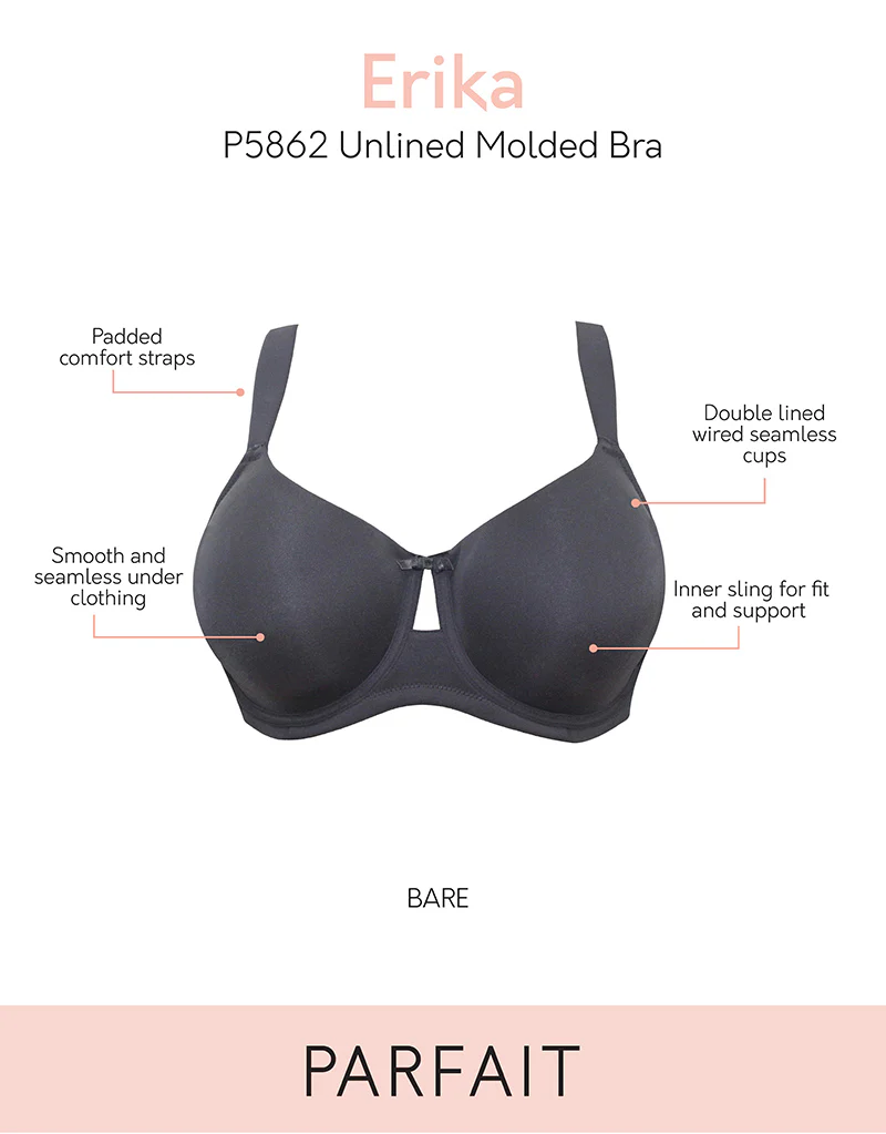 Parfait Erika Unlined Moulded Bra Black - Image 3