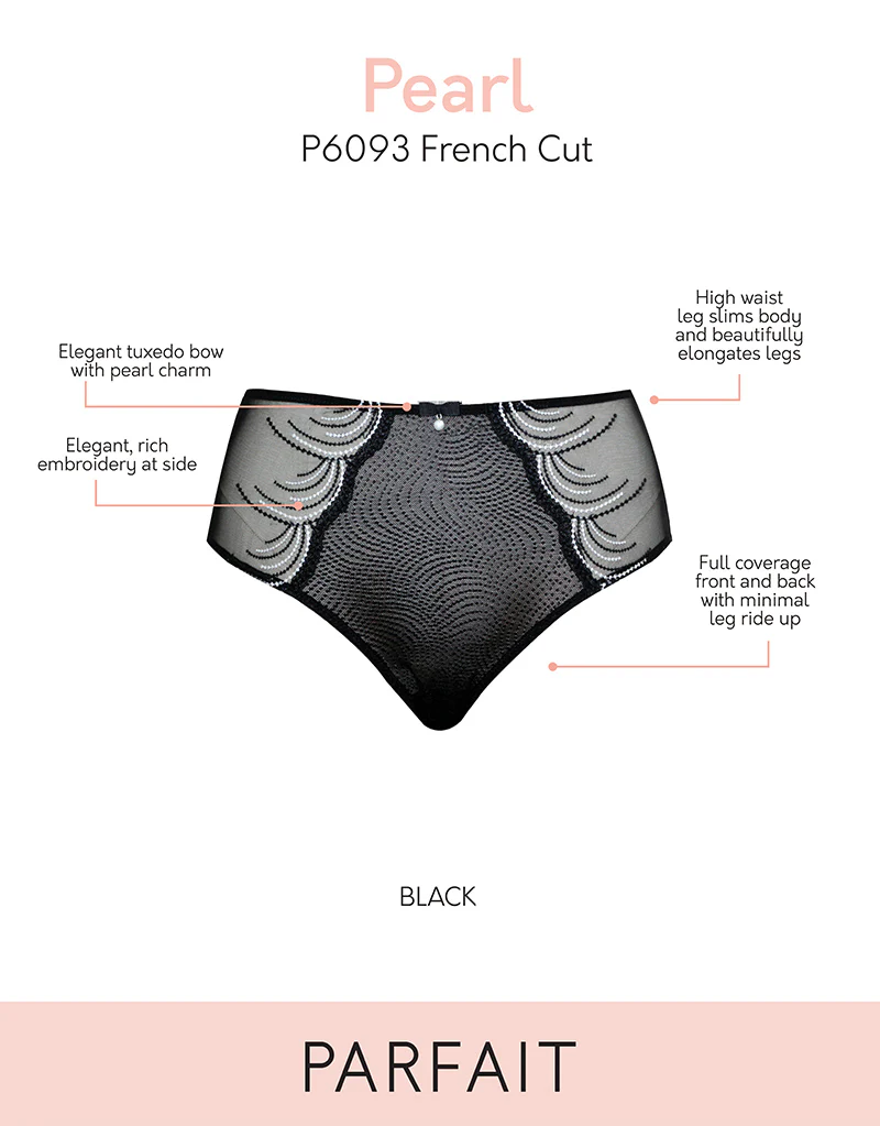 Parfait Pearl French Cut Brief Black - Image 6