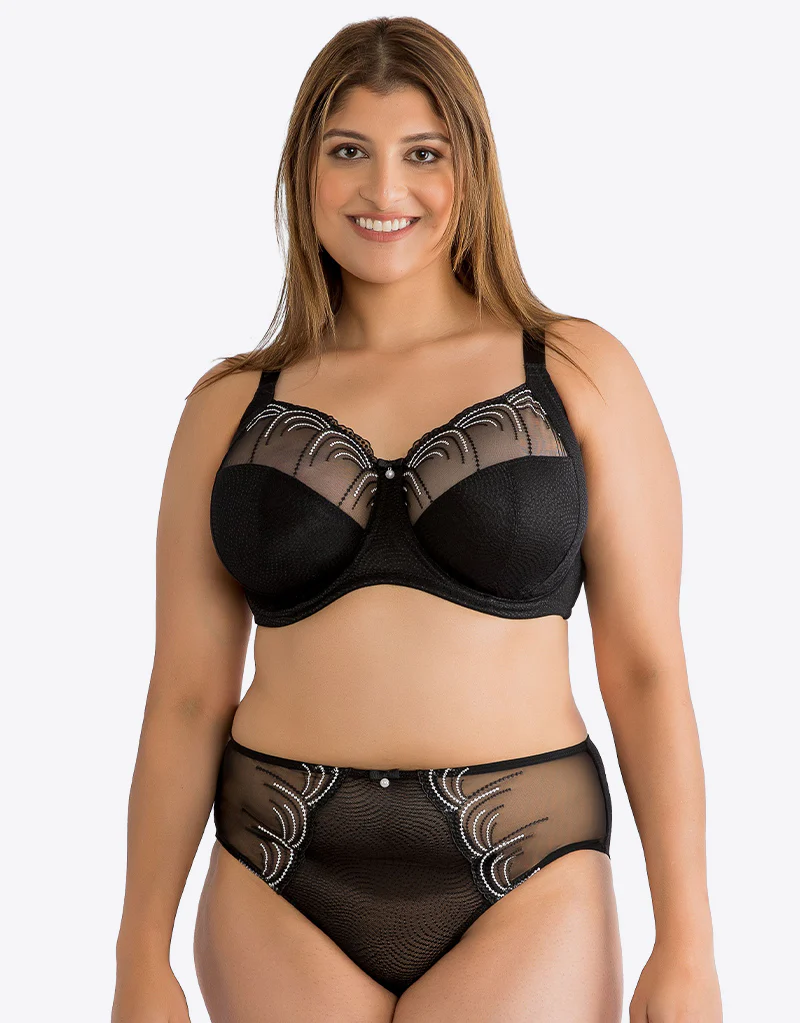 Parfait Pearl Full Cup Side Support Bra Black - Image 8
