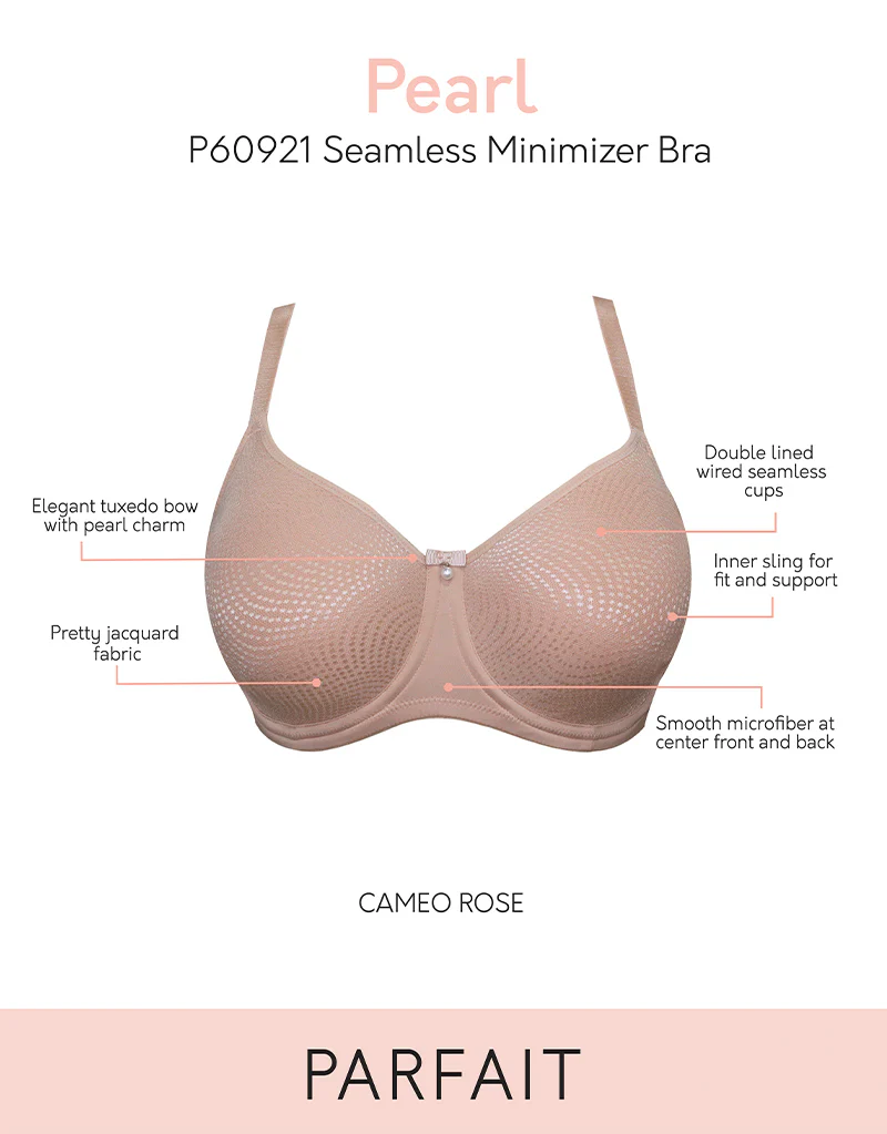 Parfait Pearl Unlined Seamless Minimizer Bra Cameo Rose - Image 4