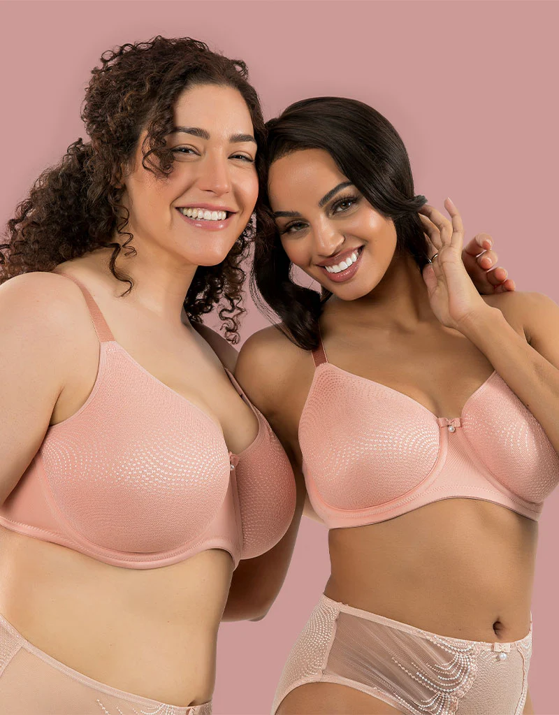 Parfait Pearl Unlined Seamless Minimizer Bra Peach Pink - Image 9