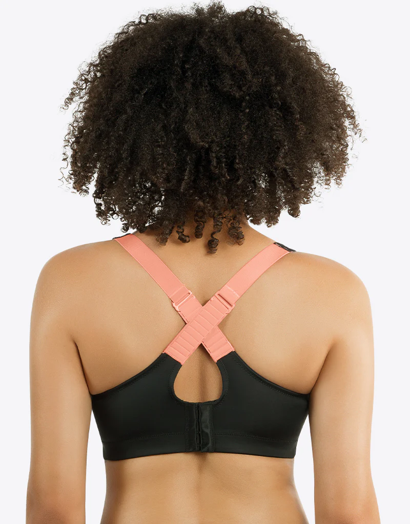 Parfait Power Fit Wired Sports Bra Black/Pink - Image 6