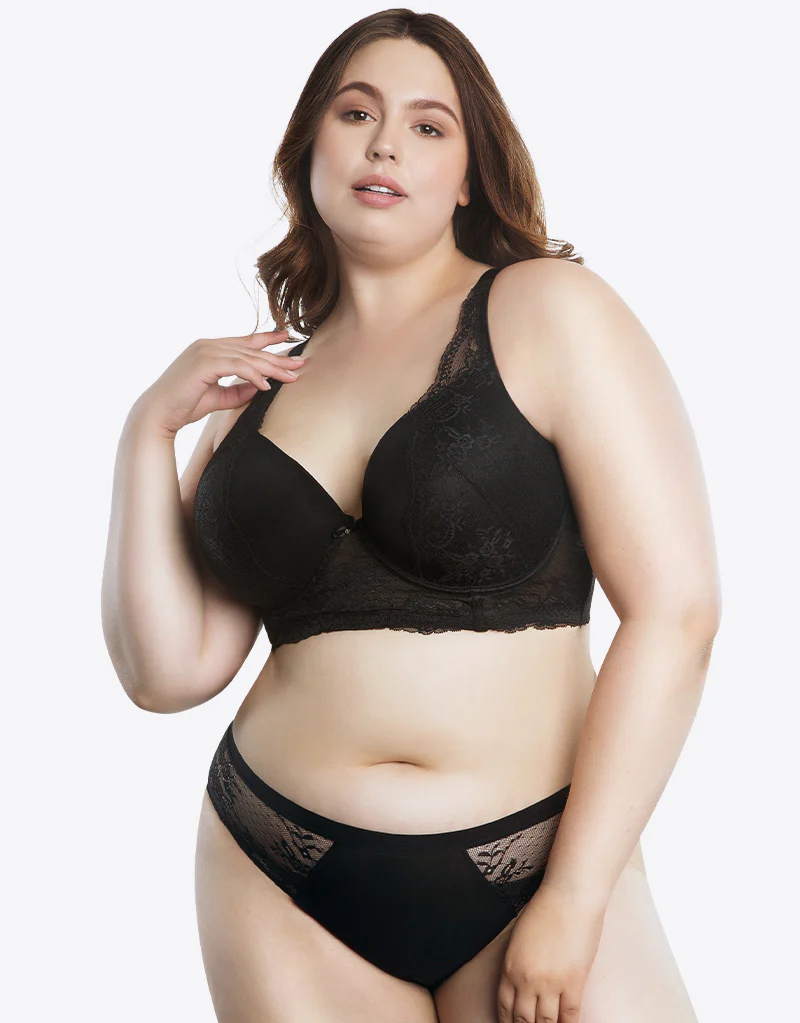 Parfait Sandrine Longline Plunge Bra Black - Image 2