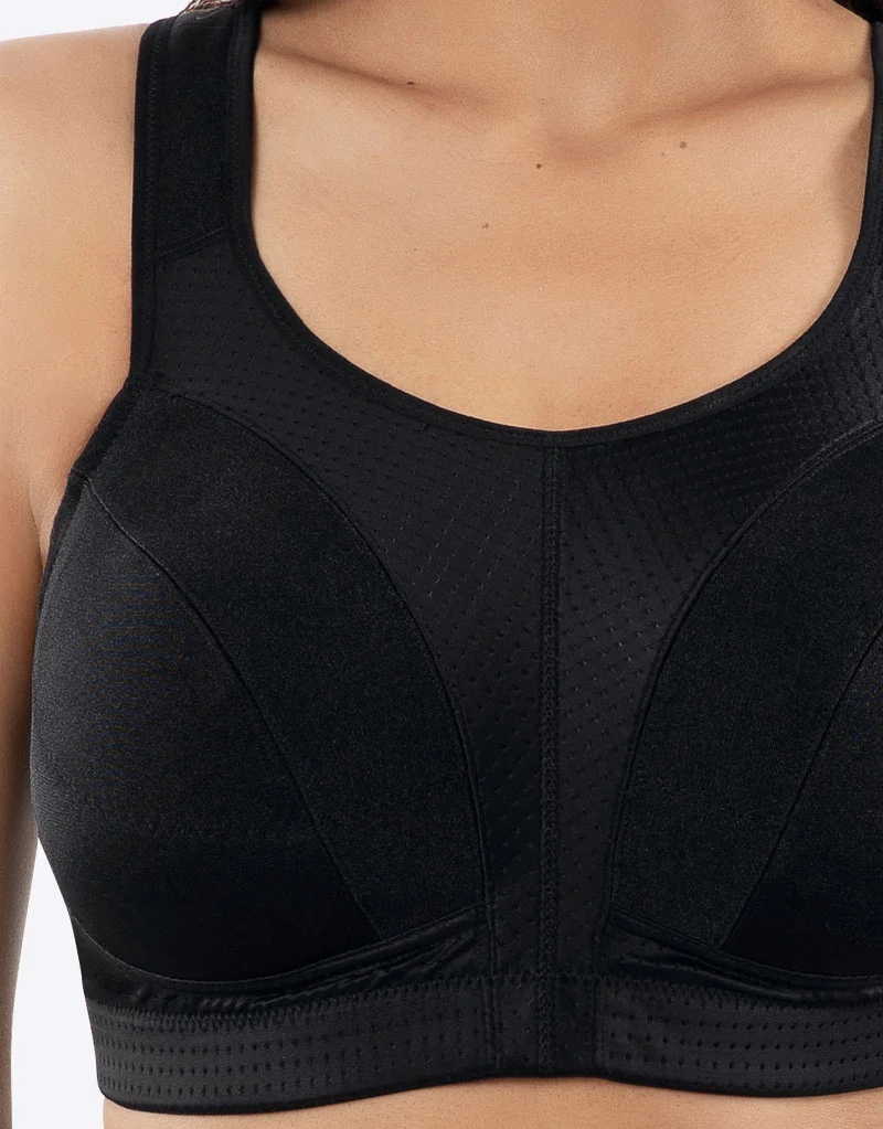 Parfait Wire-Free Active Sports Bra Black - Image 5