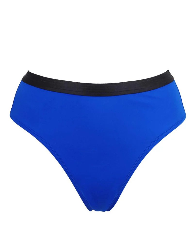 Pour Moi Amnesia High Leg Bikini Brief Ultramarine Blue - Image 2