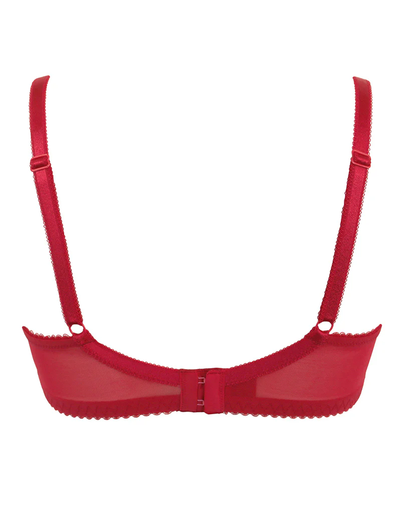 Pour Moi Amour Full Cup Bra Red/Cherry - Image 5